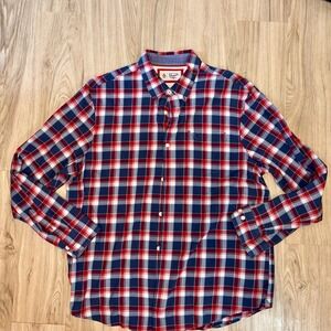 Penguin by Munsingwear Red‎ Cotton Dress Shirt Men's XL